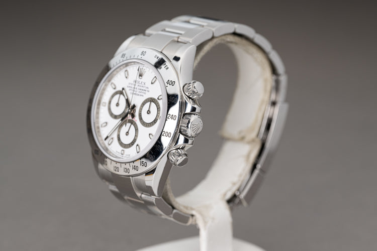 2009 Rolex 116520 Daytona Cosmograph White APH Dial