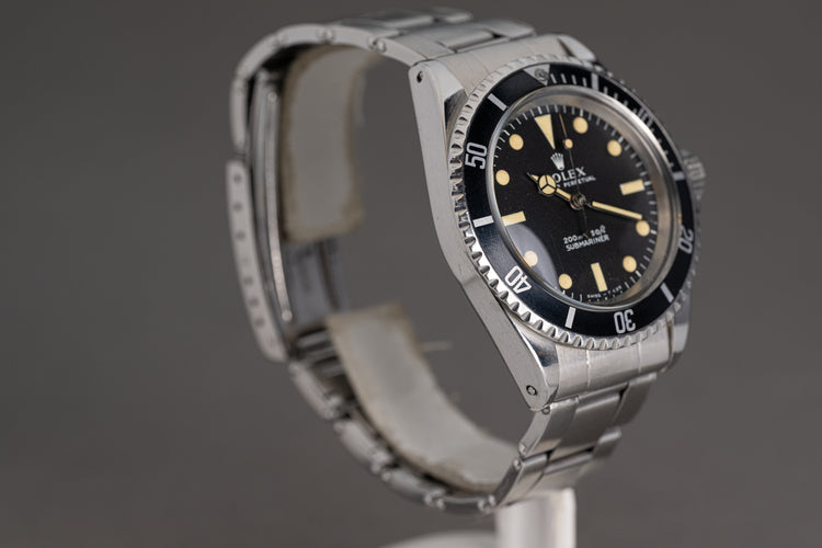 1967 Rolex Submariner 5513 Meters 1st Dial Creamy lume & hands Service papers