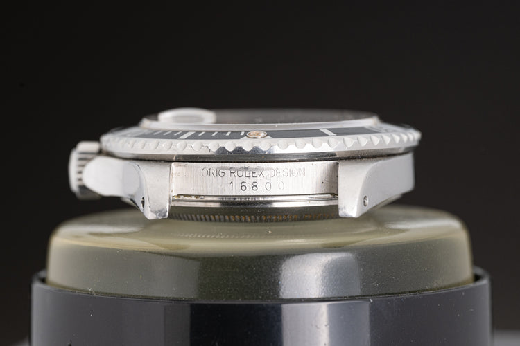 1984 Rolex Submariner "USMC" 16800 Creamy Patina Hands & Lume Plots w/ Box