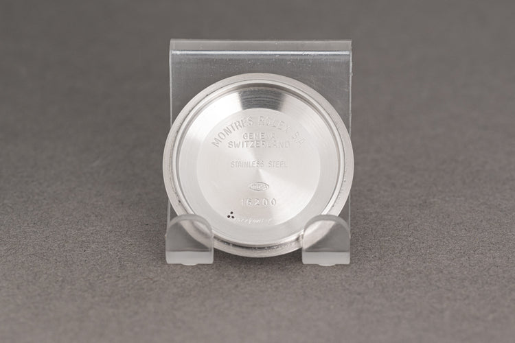 1991 Rolex 18k/St Datejust 16233 Blue Stick Dial Gold hands & Tritium Lume Plots