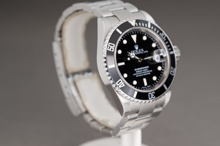 2005 Rolex Submariner 16610 Box, Papers, Booklets Hangtags & Calendar