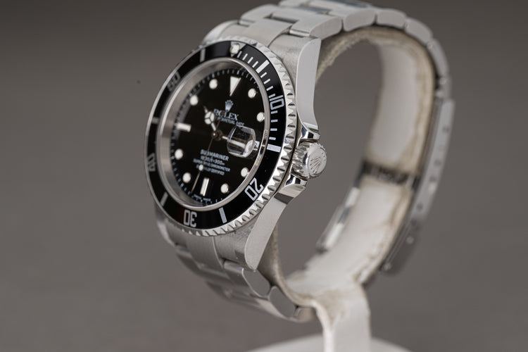 2005 Rolex Submariner 16610 Box, Papers, Booklets Hangtags & Calendar