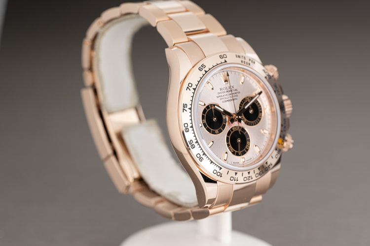 2021 Rolex Daytona 116505 Everose Gold Sundust Full Set