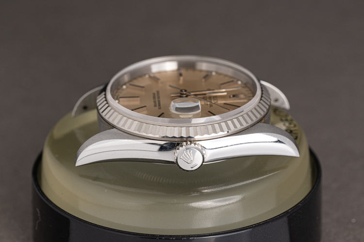 1994 Rolex Datejust 16234 Tropical Silver Stick Dial Fluted Bezel & Jubilee Bracelet