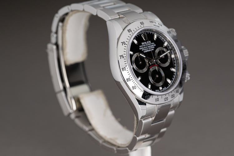 2013 Rolex Daytona 116520 Black APH Dial Box, Card, Booklets & Hangtags