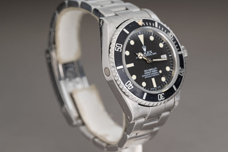 1984 Rolex Sea-Dweller 16660 Creamy Lume & Hands Box, Service receipt & Papers