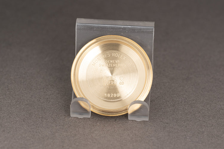 1995 Rolex Day-Date 18238 Black Tapestry Dial with Booklets, Rolex Service Pouch, Hang Tag