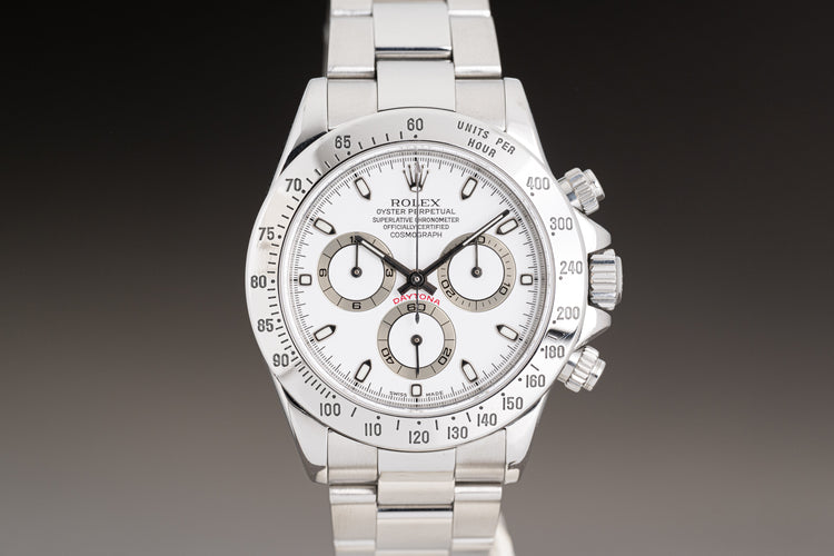 2004 Rolex White Dial Daytona 116520 Box, Papers, Booklets & Hangtag