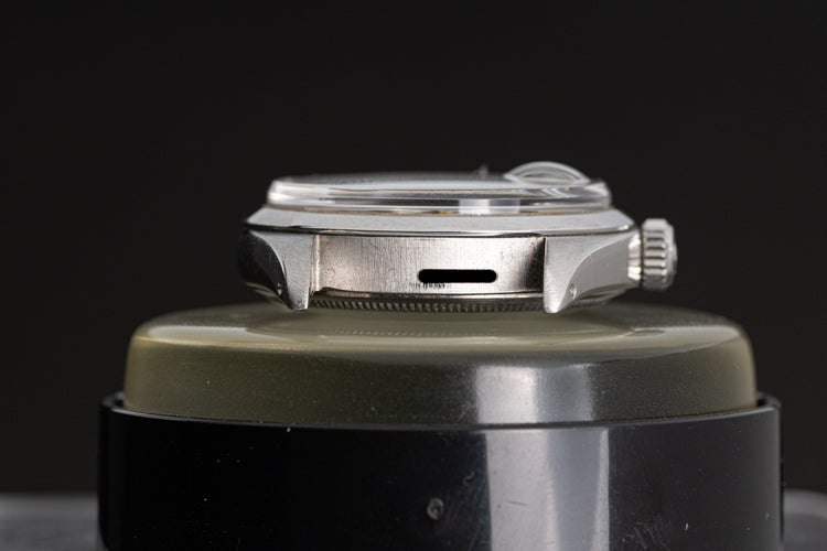 1971 Rolex Date Model 1500 with Gray Dial, Gilt Hands, Gilt Baton Markers on Strap with Service Papers