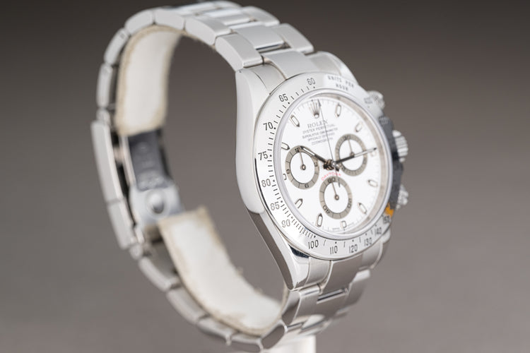 2004 Rolex White Dial Daytona 116520 Box, Papers, Booklets & Hangtag