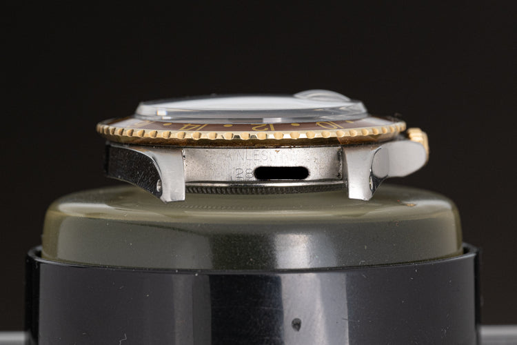 1971 Rolex 18k/ST 1675 GMT Master Brown Nipple dial Jubilee Bracelet w/ Box