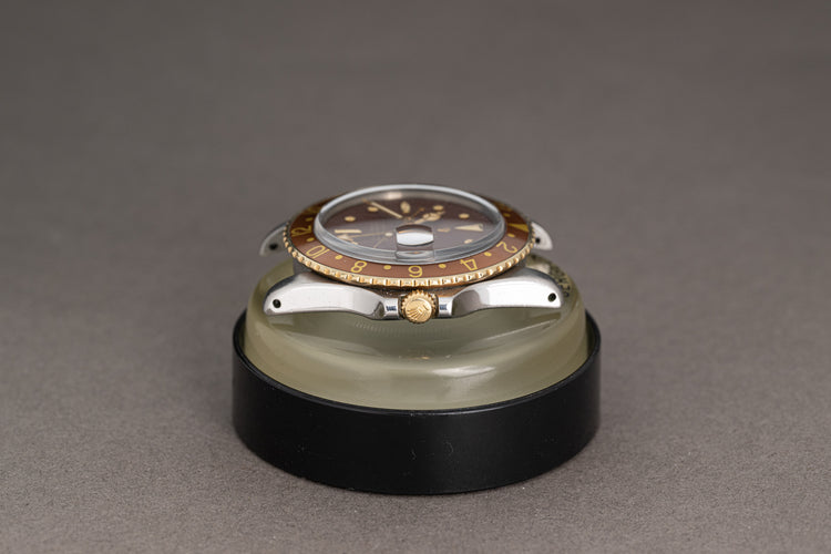 1971 Rolex 18k/ST 1675 GMT Master Brown Nipple dial Jubilee Bracelet w/ Box
