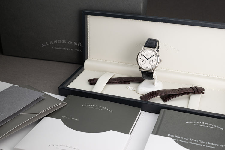 2021 18K 39mm White Gold A.Lange & Sohne 234.026 1815 Up/Down Full Set