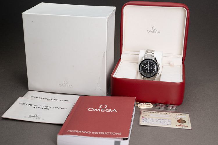 1997 Omega Speedmaster Pro 357.05000 Box, Card, Booklets Hangtag