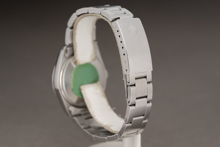 1987 Rolex Oyster Perpetual Air King 5500 Blue Dial Smooth Bezel