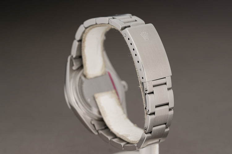 1982 Rolex 16000 White Roman "Buckley" Dial Smooth Bezel Oyster Bracelet Box & Papers