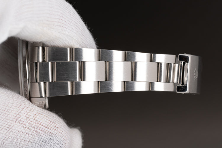 1987 Rolex Oyster Perpetual Air King 5500 Blue Dial Smooth Bezel