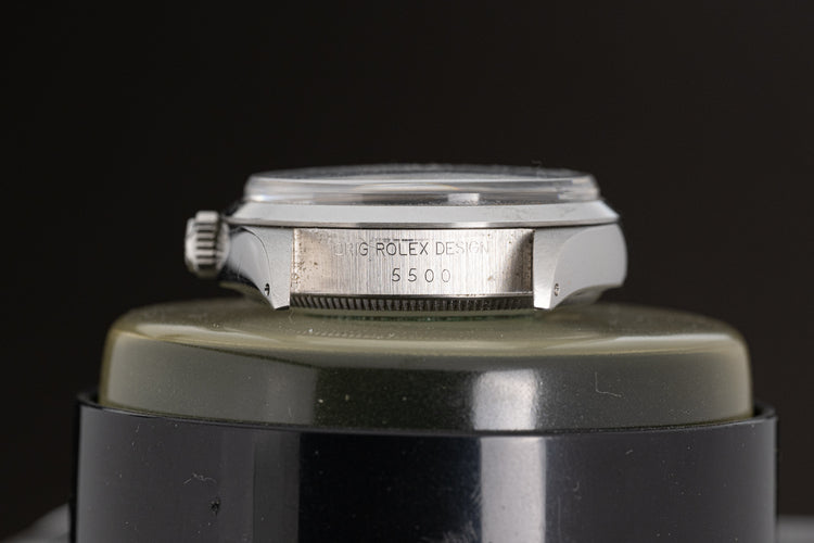 1987 Rolex Oyster Perpetual Air King 5500 Blue Dial Smooth Bezel