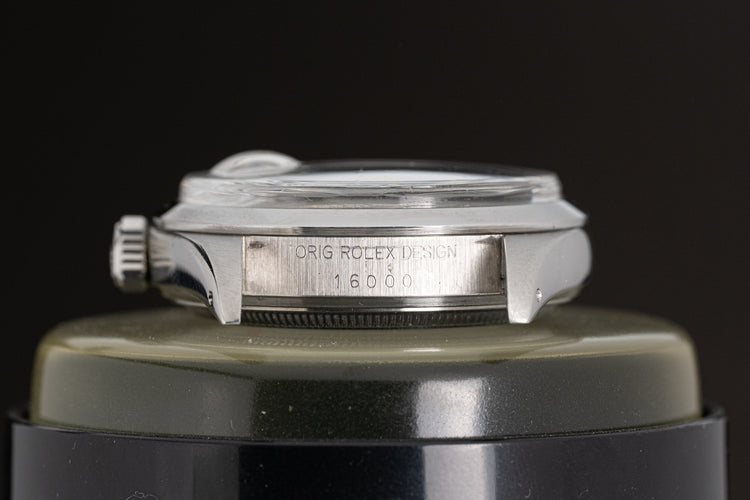 1982 Rolex 16000 White Roman "Buckley" Dial Smooth Bezel Oyster Bracelet Box & Papers