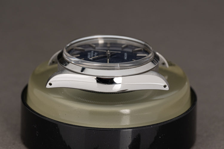 1987 Rolex Oyster Perpetual Air King 5500 Blue Dial Smooth Bezel