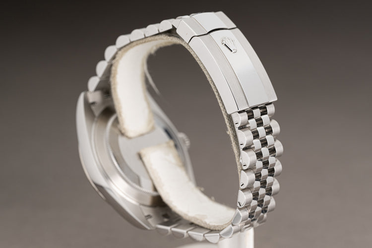 2021 Rolex 41mm "Wimbledon" St/St Datejust on Jubilee Box, Booklets, Card & Hangtags