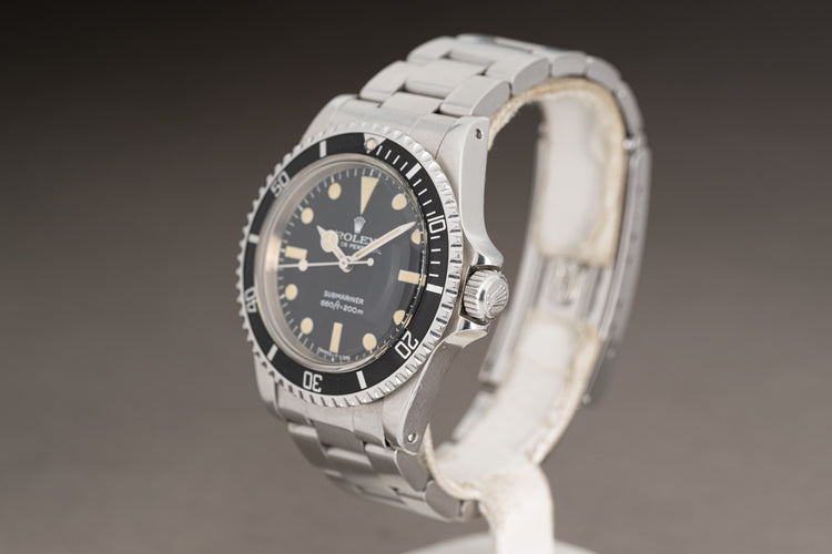 1979 Rolex 5513 Submariner Creamy Patina on Hour Markers & Hands