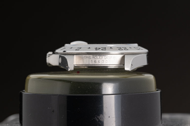 1990 Rolex 16570 Explorer II Creamy Hands & Lume w/ Box, Papers, Hang Tag & Wallet