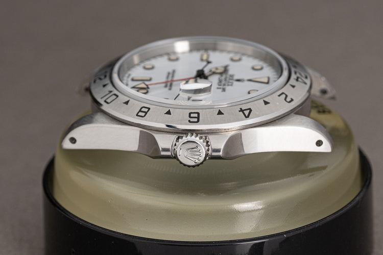 1990 Rolex 16570 Explorer II Creamy Hands & Lume w/ Box, Papers, Hang Tag & Wallet