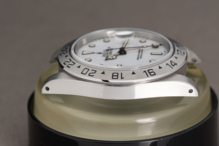 1990 Rolex 16570 Explorer II Creamy Hands & Lume w/ Box, Papers, Hang Tag & Wallet