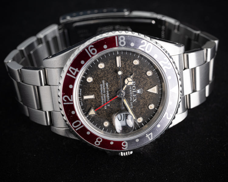 1987 Rolex 16760 "Fat Lady" GMT Master II Tropical Tritium Dial w/ Box, Wallet, Booklet & Chronotag