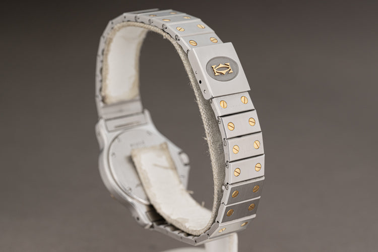 1995 Quartz Cartier Santos de Cartier Model 187902 Box, Booklet & Certificate