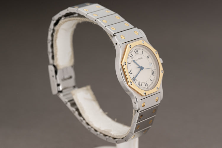 1995 Quartz Cartier Santos de Cartier Model 187902 Box, Booklet & Certificate