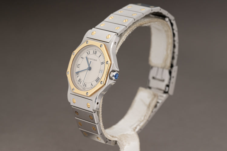 1995 Quartz Cartier Santos de Cartier Model 187902 Box, Booklet & Certificate