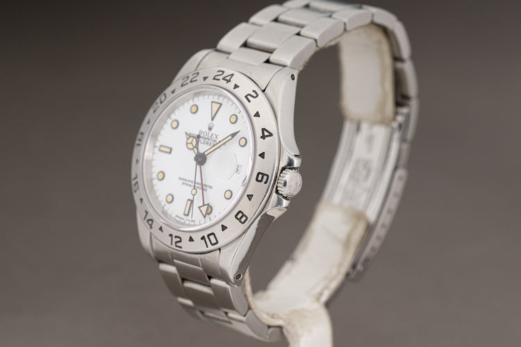 1991 Rolex 16570 Explorer II Pumpkin Patina on Tritium Hands & Hour Markers