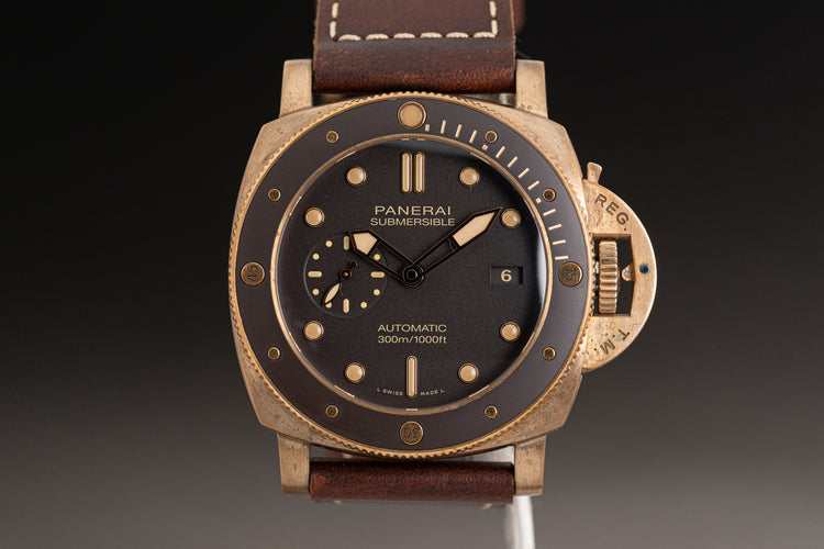 2021 Panerai PAM000968 Bronze Submersible Automatic Full Set, Booklets, Straps, Tool & Card