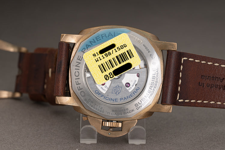 2021 Panerai PAM000968 Bronze Submersible Automatic Full Set, Booklets, Straps, Tool & Card