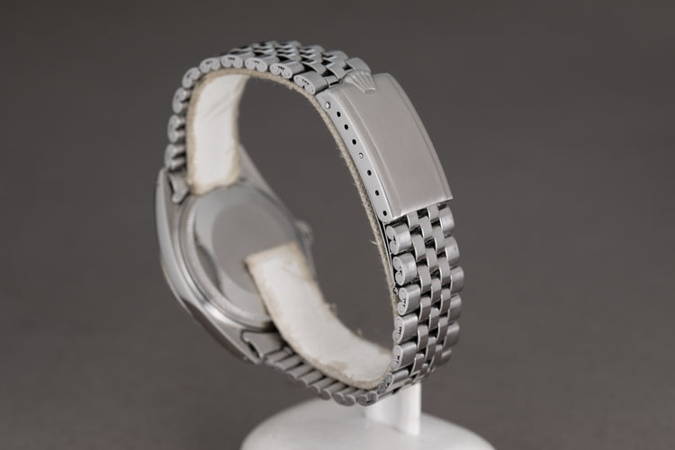 1971 Rolex Datejust 1601 Blue Dial Creamy Tritium Markers Jubilee Bracelet