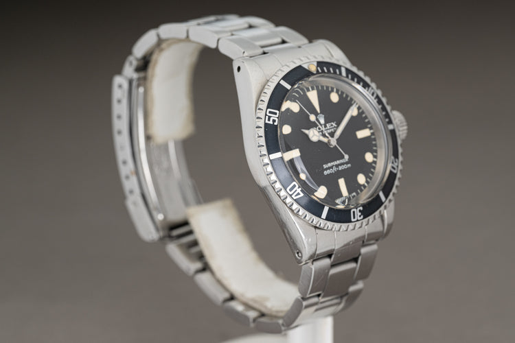 1977 Rolex 5513 Submariner Creamy Patina on hands & Lume Plots