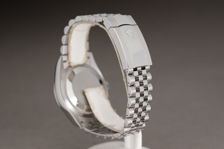 2023 Rolex 126234 36mm Blue Dial Fluted Bezel Jubilee Bracelet Box & Warranty Card