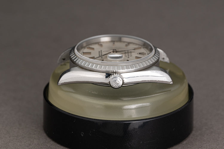 2000 Rolex 16220 36mm Datejust Silver Stick Dial with Roman Numeral Track Ring & Jubilee Bracelet