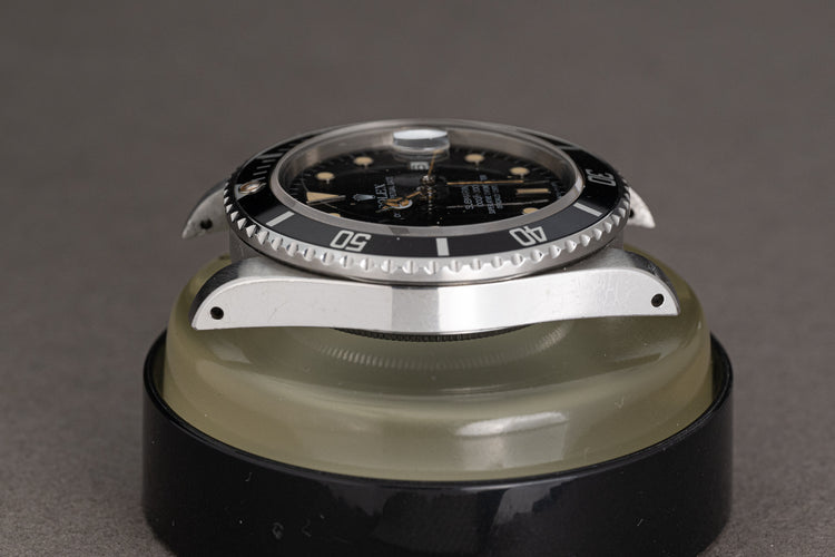 1984 Rolex Submariner 16800 Glossy Dial White Gold Surround Markers Creamy Lume Plots & Hands