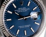 2023 Rolex 126234 36mm Blue Dial Fluted Bezel Jubilee Bracelet Box & Warranty Card