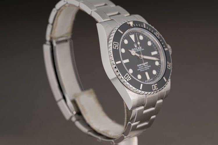 2019 Rolex 114060 40mm Submariner Box, Card, Wallet, HangTag & Chrono Tag