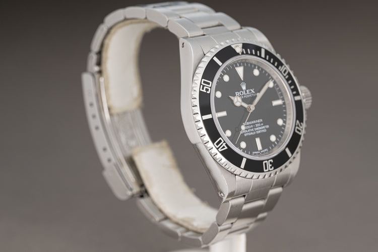 2011 Rolex 40mm Submariner 14060M 4 Liner Box, Card Booklets Chronotag & Hangtag