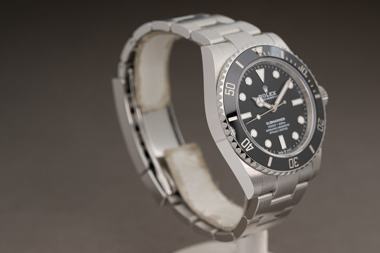 2024 Rolex No Date 41mm Submariner 124060 Box, Hangtag & Warranty Card