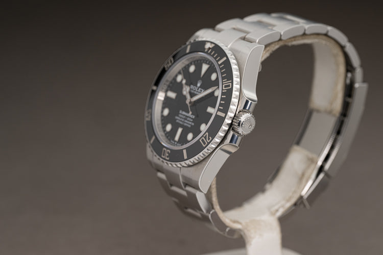 2024 Rolex No Date 41mm Submariner 124060 Box, Hangtag & Warranty Card