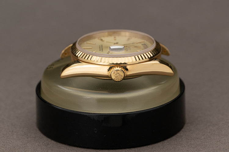 2001 Rolex 18k Day-Date 118238 Tapestry Dial