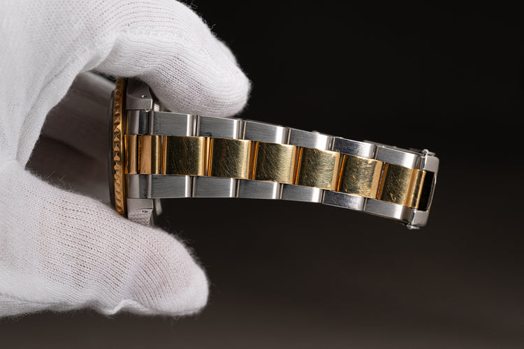 1997 Rolex 16713 GMT Master II Custom Brown Dial Diamond & Ruby Serti Markers with Box, Papers & Booklets