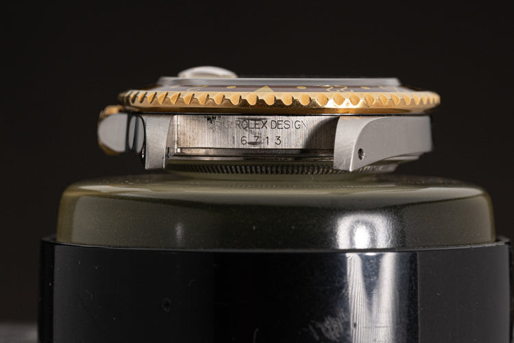 1997 Rolex 16713 GMT Master II Custom Brown Dial Diamond & Ruby Serti Markers with Box, Papers & Booklets