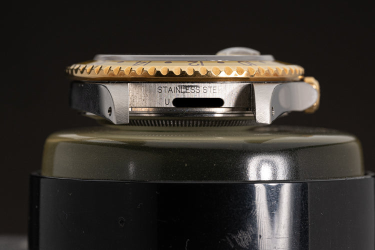 1997 Rolex 16713 GMT Master II Custom Brown Dial Diamond & Ruby Serti Markers with Box, Papers & Booklets